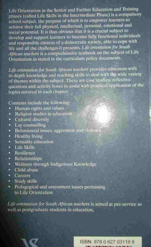 Life Orientation for South African Teachers 2017