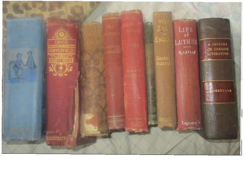 9 Antique  Books R160 each choose