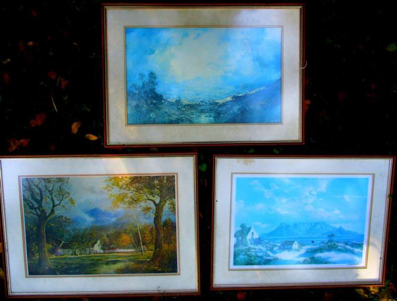 Gabriel de Jongh Prints x 5 . one signed