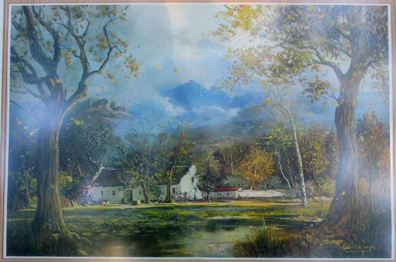 Gabriel de Jongh Prints x 5 . one signed