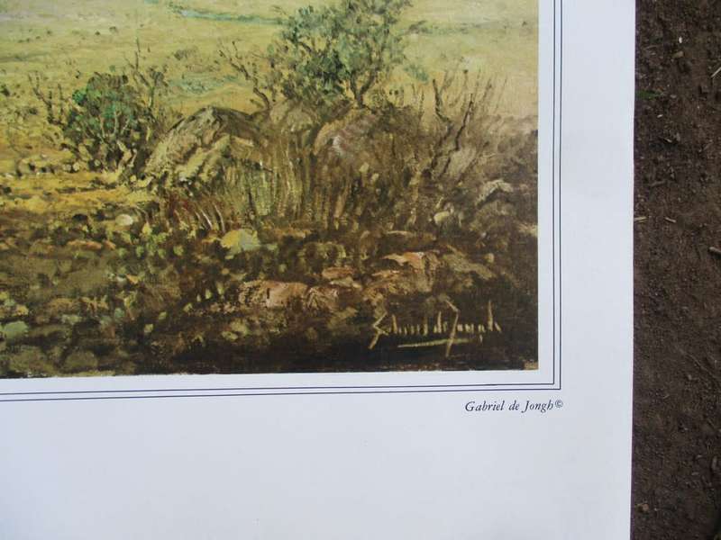 Gabriel de Jongh Prints x 5 . one signed