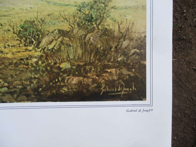 Gabriel de Jongh Prints x 5 . one signed