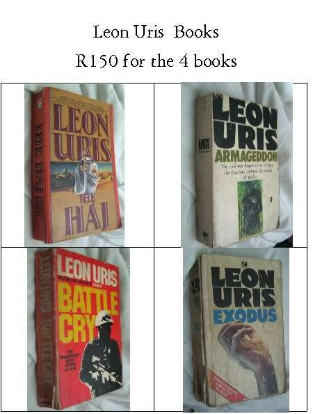 Leon Uris Books x 4