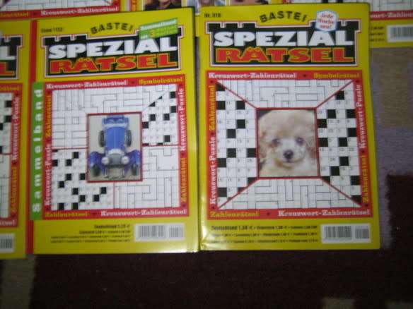 German Crossword Puzzle books x12