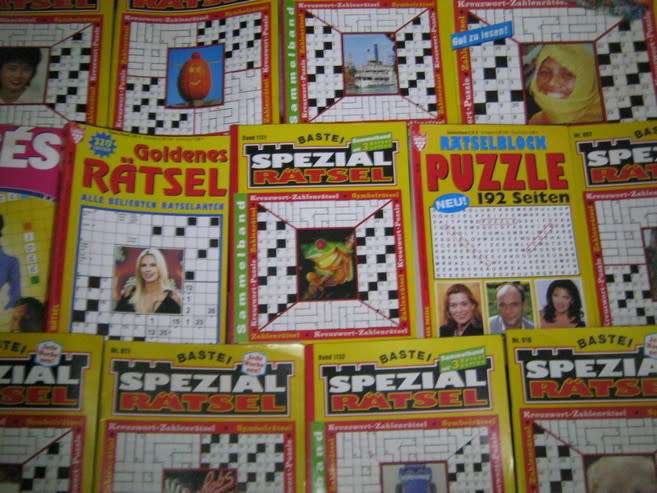 German Crossword Puzzle books x12