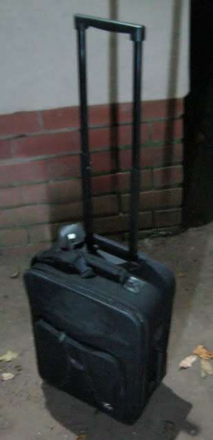 Suitcase on wheels