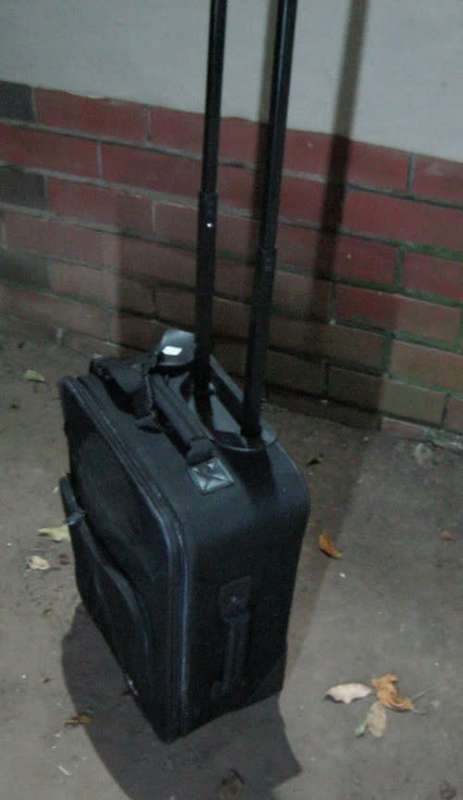Suitcase on wheels