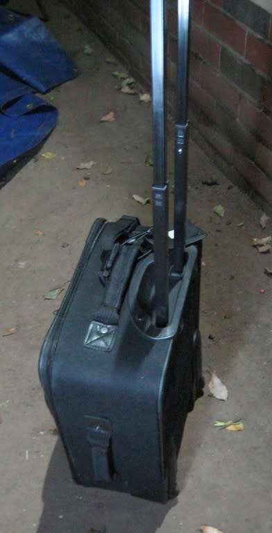 Suitcase on wheels