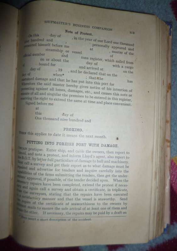 Shipmaster's Business Companion and Business Guide  1943