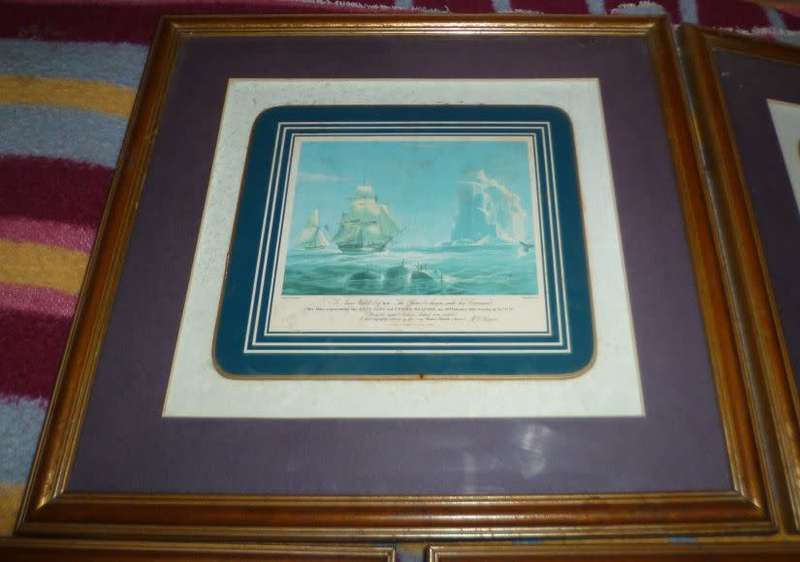 Vintage Ship Picture set of 5