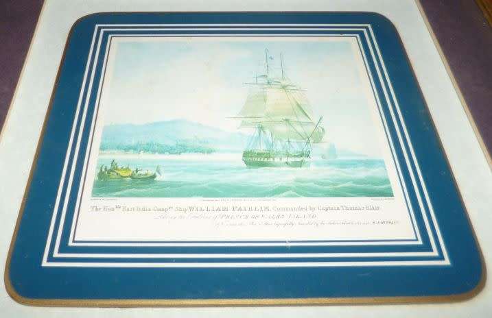 Vintage Ship Picture set of 5