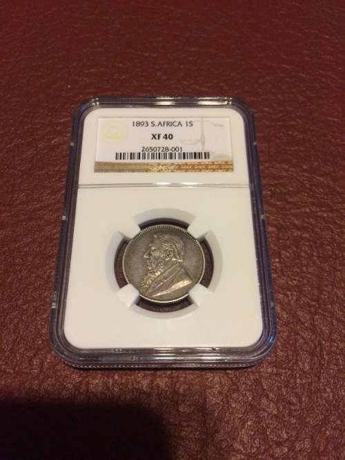 1893 One Shilling NGC XF40 + Free Insured Courier