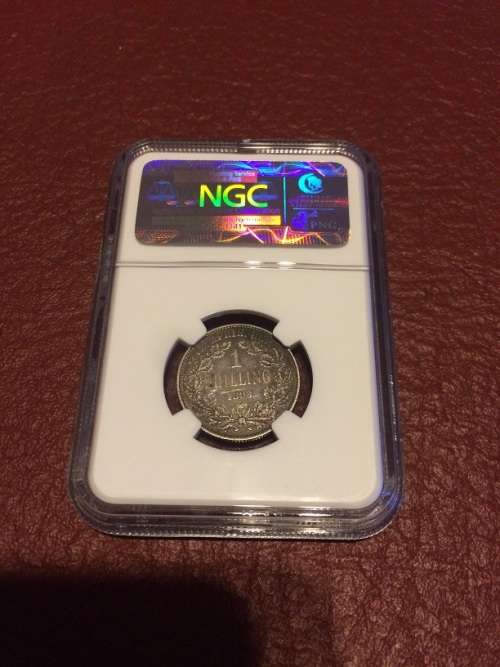 1893 One Shilling NGC XF40 + Free Insured Courier