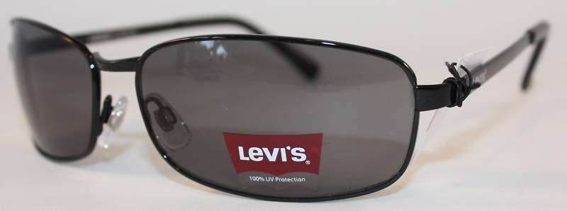 Levis Sunglasses LS135-01 Black Pearl Aviator with Smoke Lens + Free Insured Postage
