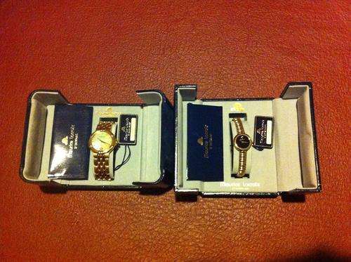 Two Maurice Lacroix Gold Watches (Mens and Ladies) + Free Insured Courier