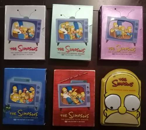 The Simpsons:  Complete seasons 1 to 6