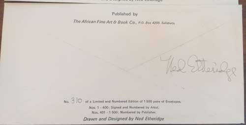 Rodeshia & Zimbabwe last and first day covers 1979 signed by Designer and Artist Ned Etheridge