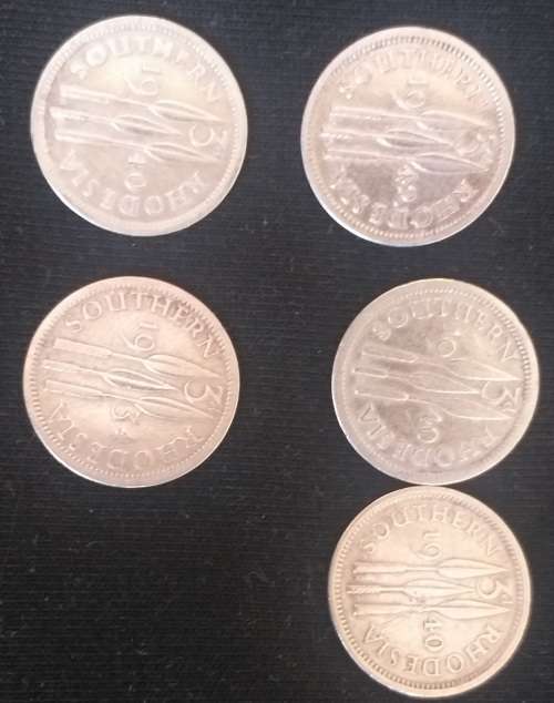 Southern Rhodesia Tickeys 1934,1940(3),1942