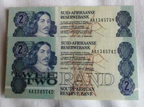 C.L.  Stals Governor of SARB. Bank note collection with signed Photo and signed letter from SARB.