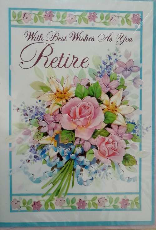 Greeting Card Best Wishes as You Retire