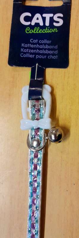 Cat collar Pink and Green