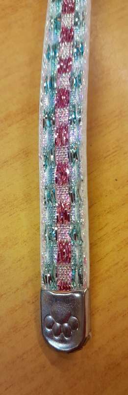 Cat collar Pink and Green