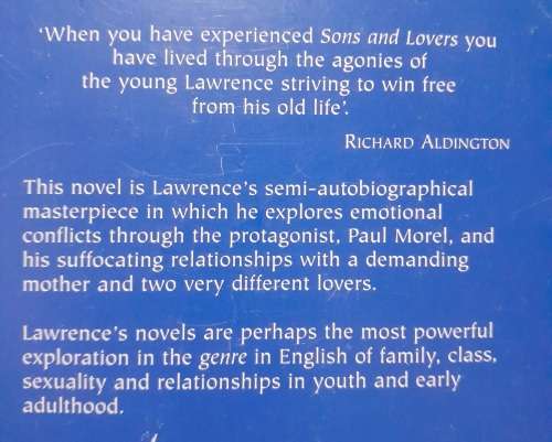 Sons and Lovers by D.H Lawrence