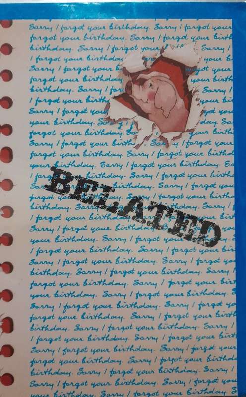 Greeting Card Belated happy Birthday