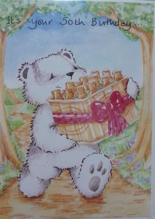 Greeting Card Happy 50th Birthday