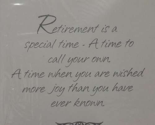 Greeting card As you Retire