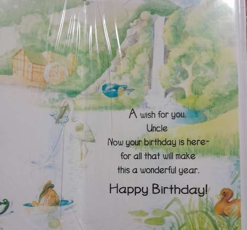 Greeting Card For you Uncle