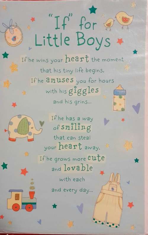 Greeting Card Congrats on Baby Boy