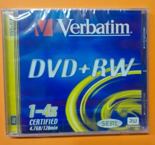 Verbatim DVD + Rw 4x Speed 4.7GB Brand New Sealed