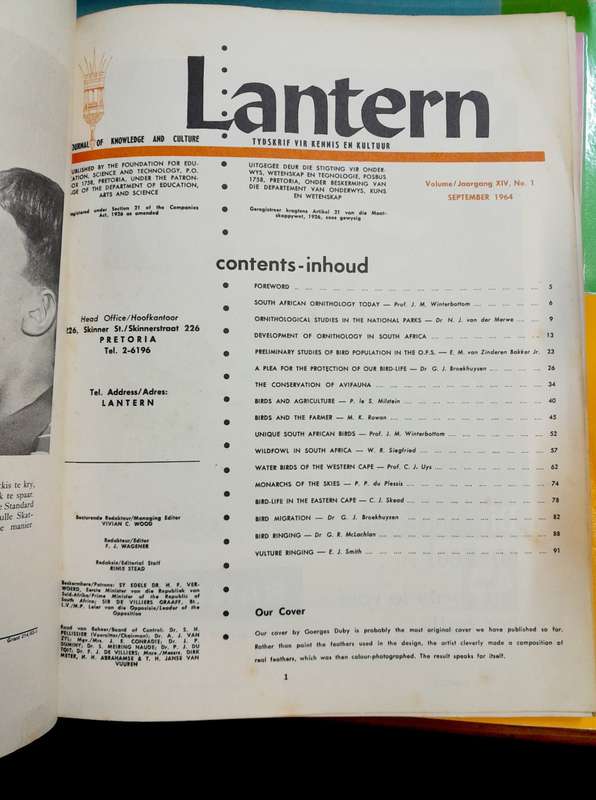 Lantern Tydskrif vir Kennis en Kultuur September 1964