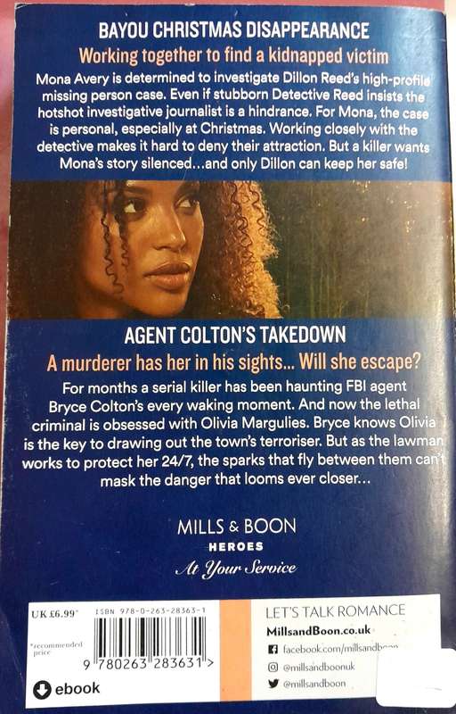 Bayou Christmas Disappearance and Agent Colton's Takedown 2 books in 1 Mills and Boon Heroes