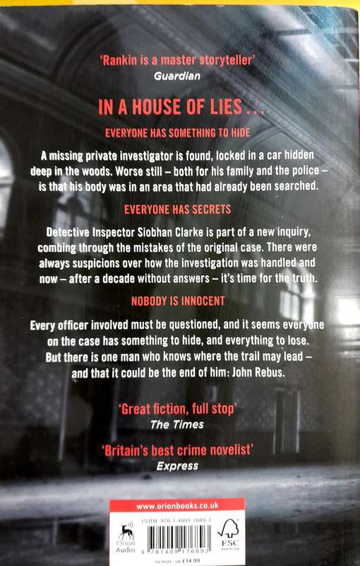 In a House of lies by Ian Rankin