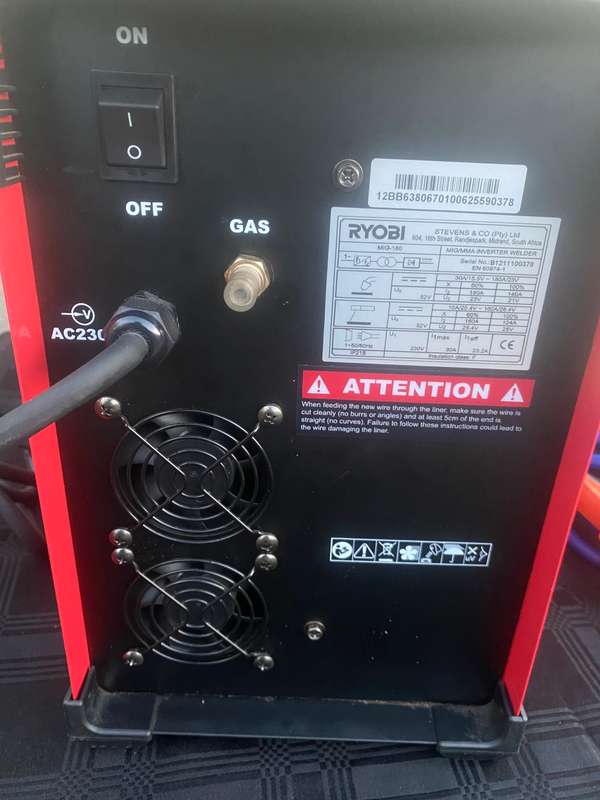 Ryobi MIG/MMA Inverter Welder MIG-180