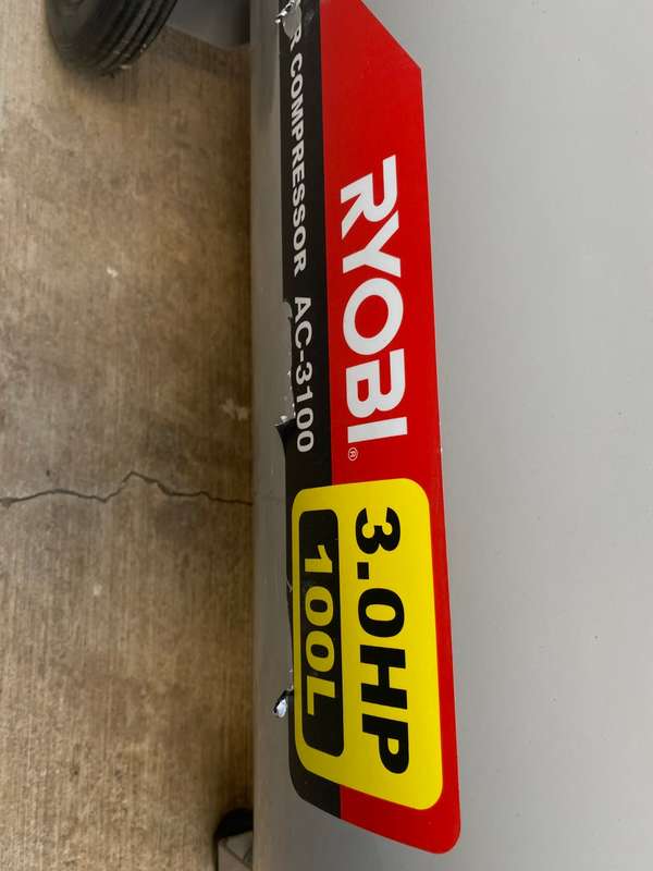Ryobi - 100 Litre Belt Drive Compressor - 3HP