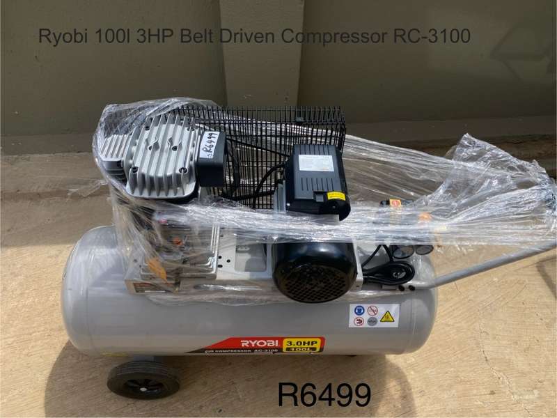 Ryobi - 100 Litre Belt Drive Compressor - 3HP