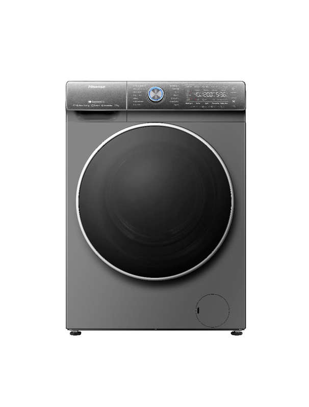 Hisense 12Kg Front Loader Washing Machine with Inverter - Titanium Grey