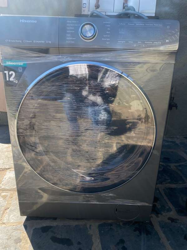 Hisense 12Kg Front Loader Washing Machine with Inverter - Titanium Grey