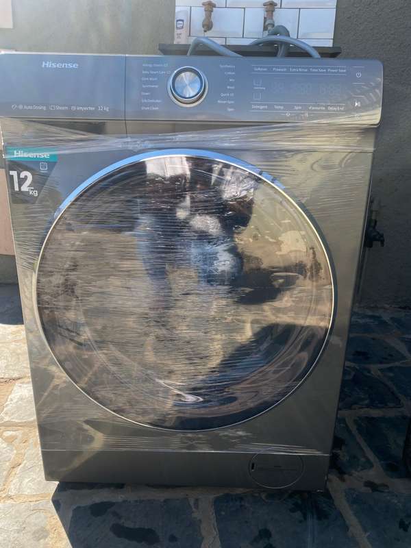 Hisense 12Kg Front Loader Washing Machine with Inverter - Titanium Grey