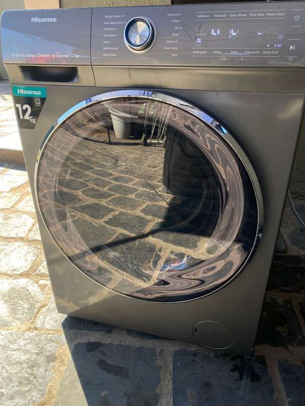 Hisense 12Kg Front Loader Washing Machine with Inverter - Titanium Grey