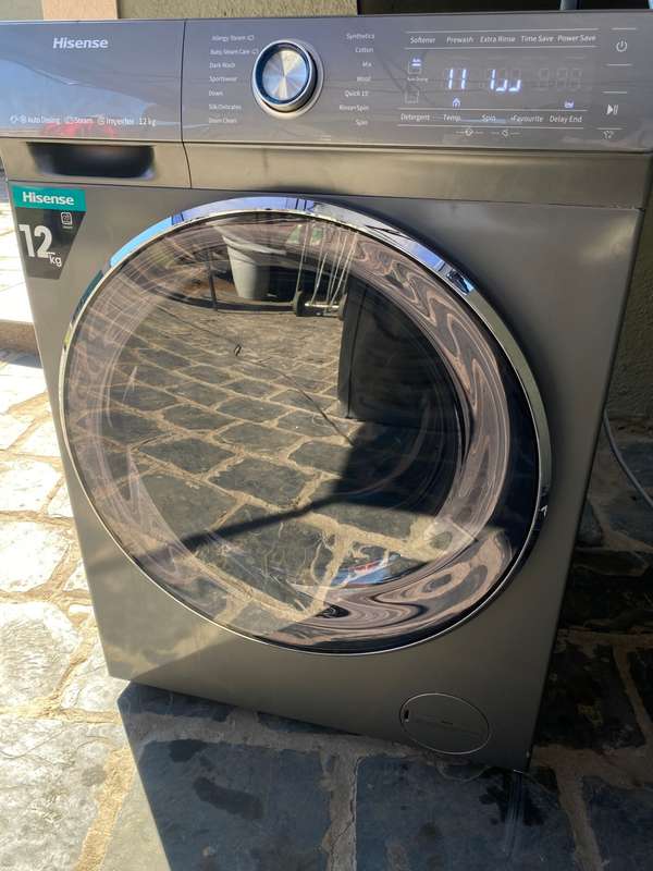 Hisense 12Kg Front Loader Washing Machine with Inverter - Titanium Grey
