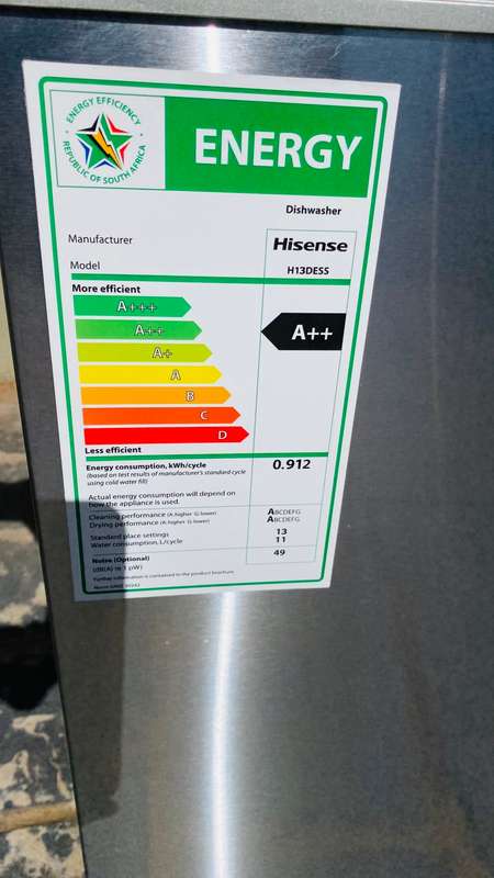 HISENSE H13DESS 13 PLACE DISHWASHER SS