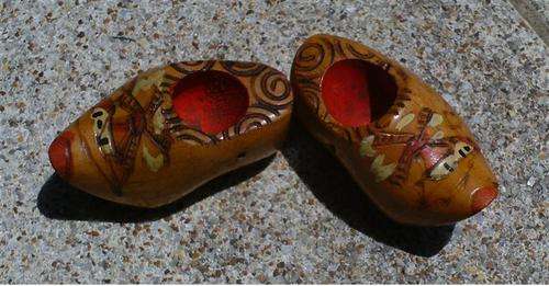 wooden clogs small ornamental only