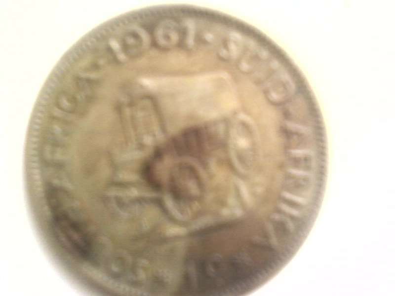 OLD COIN,SOUTH AFRICA,1961,1c