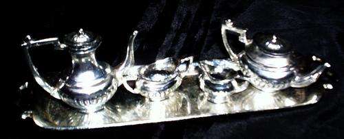 SMALL PEWTER TEA/COFFE SET