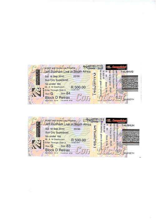 two tickets to the jeff dunham show at sun city live on sunday 18 september
