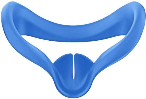 Silicone Cover for Oculus Quest 2 Headset [Sweatproof Facial Interface] Blue